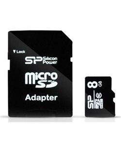 کارت حافظه سیلیکون پاور مدل الیت UHS-I Class10 8GB 45MBs به همراه آداپتور تبدیل - 8GB Silicon Power Elite UHS-I U1 Class10 45MBps MicroSD With Adapter - 8GB