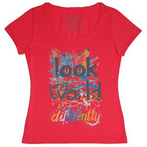 تی شرت زنانه لی کوپر مدل DERA RED LCF 242003 