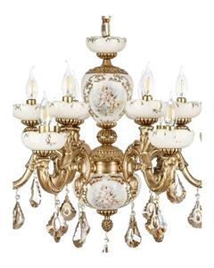 لوستر چشمه نور  12 شعله کد C2922/6-AF Cheshmeh Noor C2922/6-AF Six Flames Chandelier