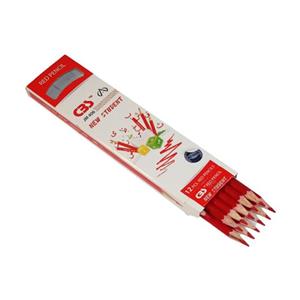 مداد قرمز سی بی اس مدل JM406 بسته 12 عددی