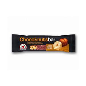 شکلات غلات Choco  Nuts Bar فندق پوشیده شده با شکلات تلخ 35 گرمی Vitalia 
