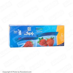 کیسه فریزر اکسا تخریب پذیر 18در20 سانتی متری 30 عددی بادوک