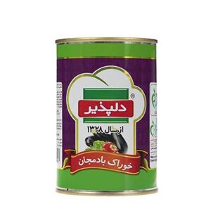 کنسرو خوراک بادمجان  کلید دار 410 گرمی دلپذیر 