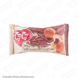 کیک دوقلو با مغزی کرم کاکائو 70 گرمی پچ پچ