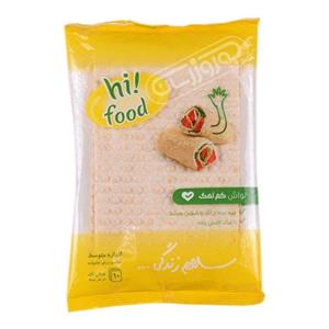 نان لواش کم نمک اندازه بزرگ 10 عددی 300 گرمی های فود Hi Food Low Salt Lavash Bread 300gr 