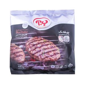 بیفتک همبرگر 90%گوشت 480 گرمی ب.آ