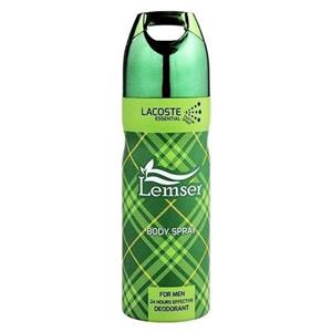 اسپری بدن لمسر با رایحه لاگوست 200 میلی لیتر Lamser Lacoste Body Splash For Men 200ml