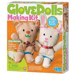 کیت آموزشی 4ام مدل عروسک دستکشی کد 04595 4M Glove Dolls Making Kit 04595 Educational Kit