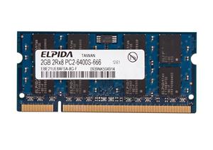 ELPIDA 2GB PC2 6400 800MHz RAM استوک رم کامپیوتر الپیدا مدل DDR2 800MHz 6400 240Pin ظرفیت 2 گیگابایت