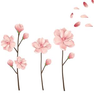 استیکر دیواری صالسو ارت طرح pink blossom h.k 