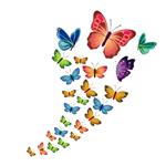 استیکر دیواری صالسو آرت طرح bright butterflies h.k