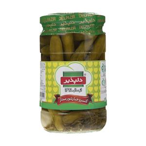 خیارشور ممتاز 650 گرمی دلپذیر Delpazir Special Pickle Super 650gr