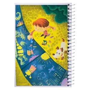 دفترچه یادداشت مدل کژوال طرح دنیای کودکانه سایز متوسط Juste Notebooks