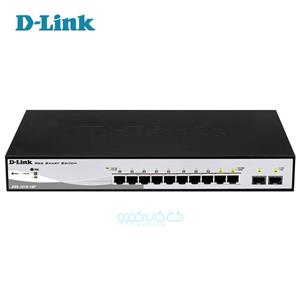 سوئیچ شبکه مدیریتی 12 پورت گیگابیت دی لینک مدل D-Link DGS-1210-10P 