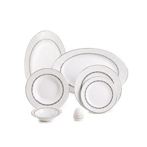 سرویس غذاخوری 28 پارچه 6 نفره زرین سری ایتالیا اف مدل هدیه پلاتینی درجه یک