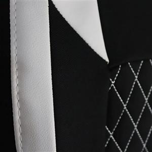 روکش صندلی خودرو دنا و دنا پلاس جودون مشکی خرجکار سفید مدل گندم