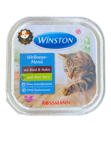 ووم گربه وینستون طعم مرغ در سس هویج 100 گرم