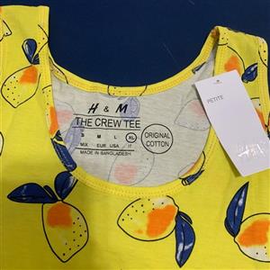 پیراهن راحتی کوتاه طرح لیمون زنانه کد 10015 