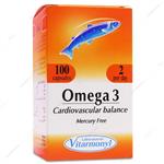 کپسول امگا 3 Omega 3 بدون جیوه ویتارمونیل 100 عددی