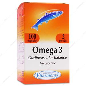 کپسول امگا 3 Omega 3 بدون جیوه ویتارمونیل 100 عددی