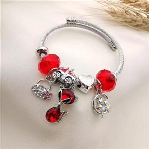 دستبند پاندورا قرمز