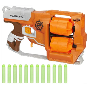 تفنگ اسباب بازی کودک نرف مدل  Nerf Zombie Strike FlipFury Blaster کد A9603