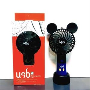 پنکه دستی/شارژی مدل MINI طرح عروسکی میکی موس