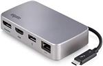 Elgato Thunderbolt 3 Mini Dock  با کابل داخلی Thunderbolt، 40 گیگابایت بر ثانیه، پشتیبانی دوگانه 4K، USB 3.1 Gen 1، Gigabit Ethernet  ارسال 15 الی 20 روز کاری