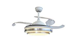 فن با چراغ سقفی LED برند v.max ، کنترل از راه دور-B-03  رنگ سفید  ارسال 10 الی 15 روز کاری