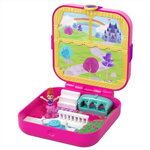 جعبه اسباب بازی باغ سلطنتی متل آمریکا play world Mattel GDK80  Polly PocketHidden Treasure Royal Garden