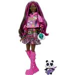 اسباب بازی باربی متل آمریکا Mattel Barbie Extra Doll 19 Dress-up Doll Pink Hair Pop Punk