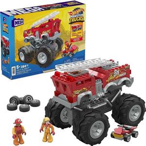 ماشین چهار چرخ آتشنشانی متل آمریکا Mattel Mega Construx Hot Construction Playset