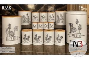 سرویس آشپزخانه 15 پارچه بی وی کی مدل فنسی کد 853616