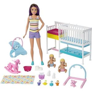 عروسک باربی و نوزاد متل آمریکا Mattel Dress Up Doll Barbie Skipper