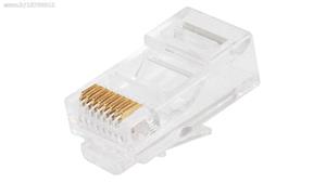 کانکتور وی نت مدل گلد RJ45 cat5 بسته 100 عددی 