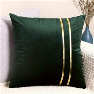 کاور  کوسن مخمل ساده کمربندی