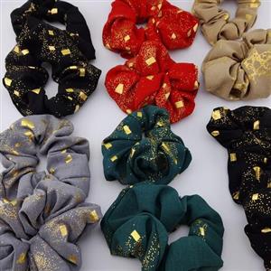 کش مو مدل چاپی در  یک پک 12عددی با رنگ های مختلف