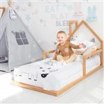 تخت خواب کودک روستیک دکور مدل QW300