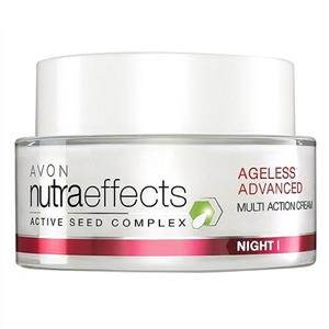 کرم ضد چروک شب آون مدل Avon Nutra Effects Ageless Advanced Multi Action حجم 50 میلی لیتر 