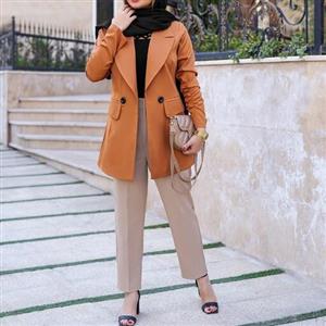 کت کرپ مازراتی مشکی آبی آجری بنفش