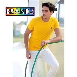 تیشرت یقه گرد-زرد-سایز ایکس لارج