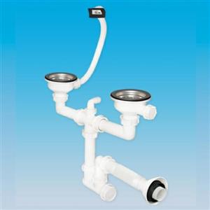 سیفون 2 لگنه سینک فانتزی همراه با سرریز دوریکا