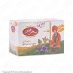 چای سبز کیسه ای با طعم زعفران 20 عددی 30 گرمی سحرخیز