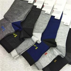 جوراب نخی نیم ساق مردانه، طرح Lee ، شش رنگ متنوع، فری سایز