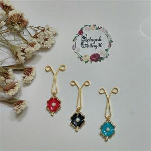 آویز حجاب طرح گل