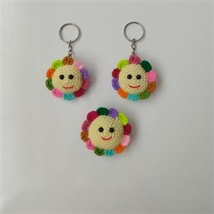 جاکلیدی خورشید بافته شده با کاموای ایرای