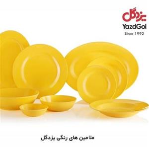 سرویس غذاخوری ملامین یزدگل، شش نفره، با رنگ و طرح متنوع و کاملا سفارشی