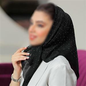 مینی اسکارف نخی نگین دار