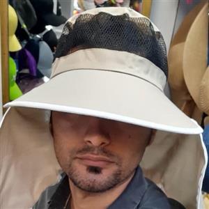 کلاه پارچه دار کوهنوردی و طبیعت گردی مخصوص آقایان و خانوم های ورزشکار.. با پارچه ی نخی و تلق نشکن و  فوقالعاده