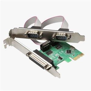 pci express card combo serial parallel کارت پی سی ای اکسپرس 